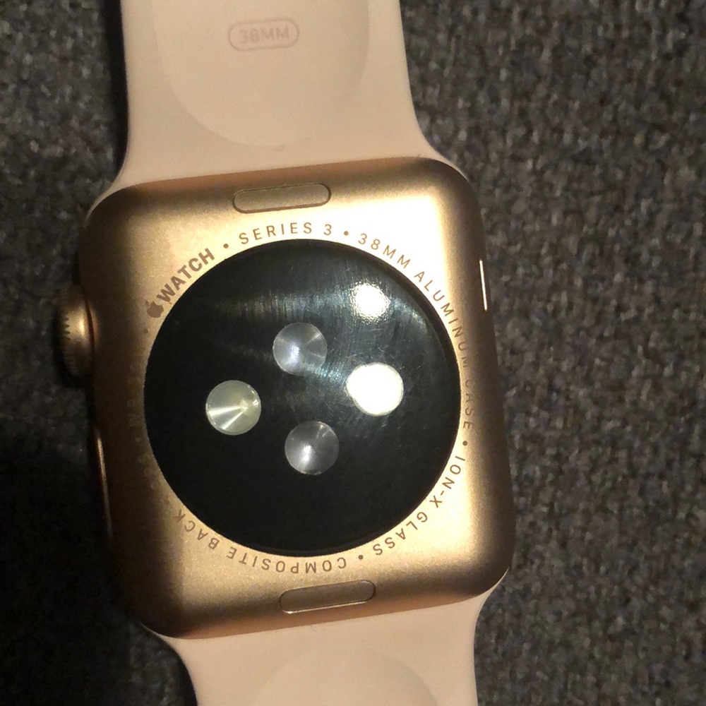 Apple Watch with Pink Band and Rose Gold Case - Picture 6 of 7